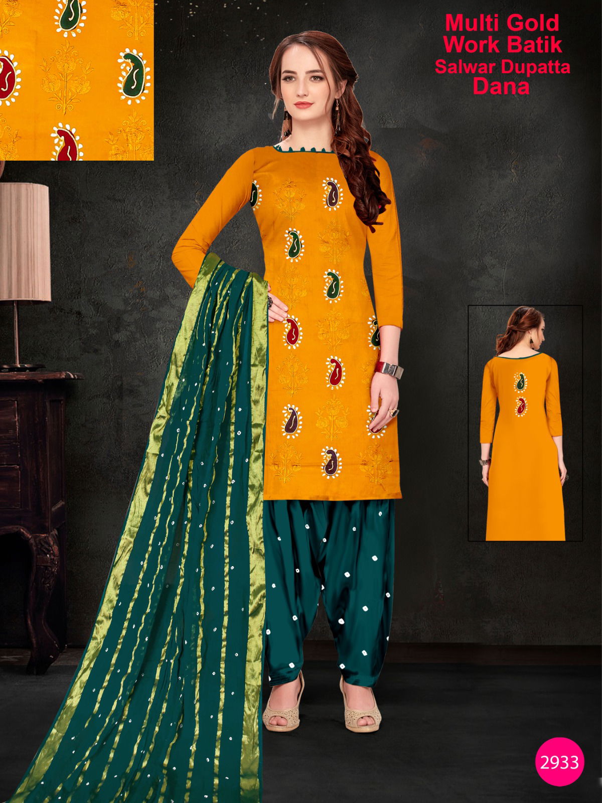 Nemi Bandhej Vol 1 Georgette Dress Material Catalog